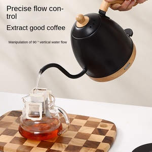 กาต้มน้ำไฟฟ้าใช้ในครัวเรือนแบบข้ามพรมแดนหม้อต้มกาแฟและ<span class=keywords><strong>ชา</strong></span>เกรดอาหารมาใหม่พร้อมปากเรียวและคอห่าน - Product Image 3