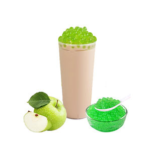 Perles de boba à la saveur de pomme verte en gros, certifiées halal, additifs pour jus de fruits, sirop, bubble tea en bouteille, 3 kg - Product Image 6