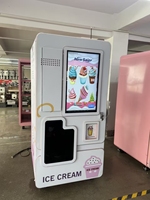 Distributeurs automatiques de crème glacée en libre-service, fonctionnant 24h/24, avec écran tactile de 32 pouces, pour le marché européen