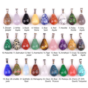 Colgante Redondo <span class=keywords><strong>de</strong></span> 20 mm, <span class=keywords><strong>Piedra</strong></span> Semipreciosa Natural, Colgante Redondo para Hacer Joyas, Accesorio para Collares y Pendientes - Product Image 2
