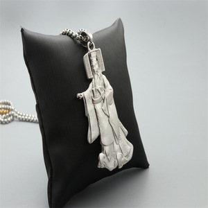 Yunnique – collier avec pendentif Portrait de l'empereur, en argent tibétain, unisexe, bijoux cadeaux à la mode - Product Image 2