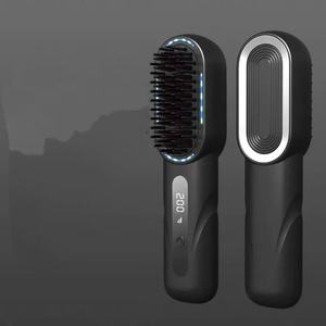 หวีแปรงผมตรงไร้สายแบบมินิ ปล่อยประจุลบ ร้อนเร็ว - Product Image 2