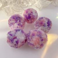 Boutons de manchette en pompon de laine filée faits à la main de 2,5 cm, accessoires de bijoux sportifs quatre saisons, bricolage, jouet de poupée, artisanat