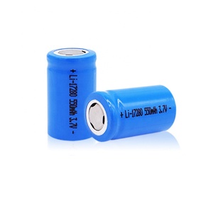 แบตเตอรี่ลิเธียมไอออนทรงกระบอกขนาดเล็ก รุ่น 14250 3.7V ชาร์จได้ ความจุ 500mAh 800mAh /ได้รับการรับรองมาตรฐาน CE - Product Image 1