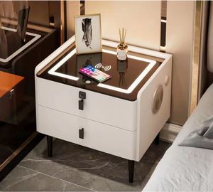 Home Furniture Bedroom Furniture Smart Nightstands Wireless Charging Table Mesita De Noche Inteligente Bedside Cabinet JJY-003 B - Product Image 3