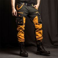 Vêtements pour hommes grande taille, pantalons pour hommes, vêtements de travail robustes, pantalons cargo avec poches, genouillères, pantalons de travail et de sauvetage