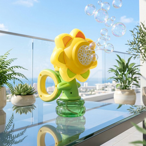 LED-Seifenblasenmaschine für Partys und Garten mit Wiederaufladbarer Batterie und Bunten Lichtern - Product Image 1