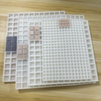 Moule à glaçons carrés en silicone à 625 cavités pour whisky, chocolats, truffes, pralines, bonbons gélifiés, fondant, caramel