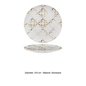 Assiette à dessert en grès de Corinthe Ø 21 cm Impression numérique M1934 - Product Image 3