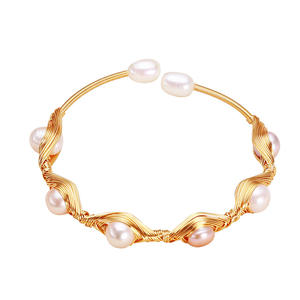 Zhuji Shanxia Lake Freshwater Pearl Winding Style Devil's Eye <b>Bracelet</b> Casual Fashionable Handmade Pearl <b>Bracelet</b> for <b>Girls</b> - Product Image 5