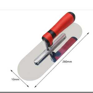 Truelle à plâtre ronde en acier inoxydable <span class=keywords><strong>de</strong></span> qualité industrielle, anti-rouille, outil manuel pour la finition du mastic mural - Product Image 1