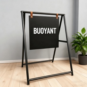 Outdoor Floor Standing <b>Swinging</b> <b>Frame</b> Sign Shop Mall Metal Advertising Board Store Entrance Billboard Pavement Sidewalk Sign - Product Image 6