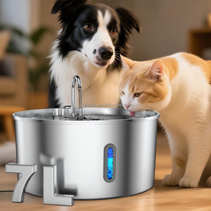 <span class=keywords><strong>Bebedero</strong></span> para Perros Grandes de 1.8 Gal/7L, Acero Inoxidable, para Hogares con Múltiples Mascotas - Product Image 1