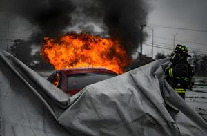Copertura antincendio in fibra di vetro riutilizzabile con rivestimento in Silicone di grandi dimensioni diretta dalla fabbrica per auto e NFPA EN13501 - Product Image 6