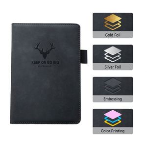Promotional Business High-End Leather 180 Sheets A5 <b>Notebook</b> 360 Pages Custom logo PU Soft Planners Journals <b>Diary</b> <b>Notebook</b> - Product Image 2