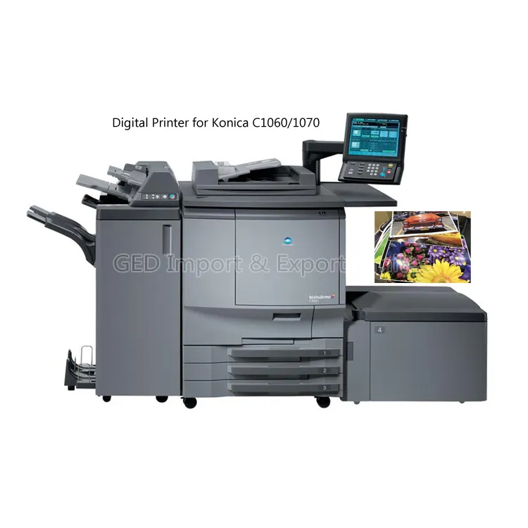 Used Digital Press Printing Machine DI Refurbished 1 Set Free Original toner with Paper Tray For Konica Minolta C1060 C1070