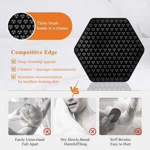 Factory Direct Sale Plastic Shampoo <b>Brush</b> Custom Logo Shower Massage Hair Washing <b>Brush</b> - Product Image 3