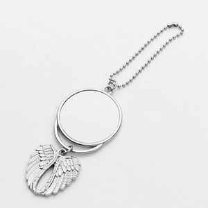 <span class=keywords><strong>Couple</strong></span> amour coeur aile d'ange Sublimation vierge <span class=keywords><strong>Photo</strong></span> personnalisée <span class=keywords><strong>voiture</strong></span> charmante porte-clés ouvert plaqué or cadeau de saint-valentin - Product Image 3