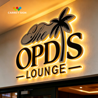 Letreros LED Personalizados para Restaurantes de Carrey Sign Factory, Logotipos para Exteriores, Letreros Luminosos para Tiendas de Bebidas, Letras 3D