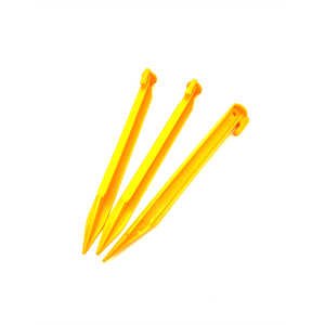 Good quality plastic aluminium tent stakes tent pegs plastic screw camping outdoor