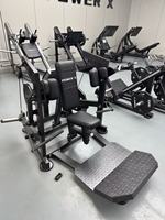 Appareil de musculation des jambes professionnel en acier à charge par plaques de sécurité