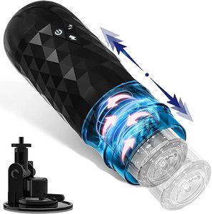 Masturbateur masculin : Godet vibrant et rotatif avec 10 modes de poussée, jouet sexuel de poche pour hommes - Product Image 1