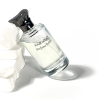 Flacon pompe à lotion personnalisable, flacon vaporisateur de parfum, emballage de flacon de parfum cylindrique 100 ml, atomiseur de parfum en verre, flacon de parfum de luxe