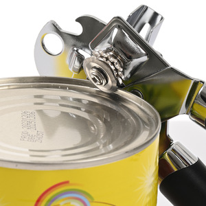 Ouvre-boîte multifonction en acier inoxydable, outil de cuisine avec poignée ouvre-bouteille, conçu pour un usage domestique - Product Image 1