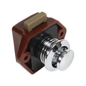 Tytxrv Camper Trailer Bộ phận động cơ 20mm màu nâu nút tủ khóa hợp kim kẽm + ABS tủ khóa 20 cái/hộp - Product Image 3