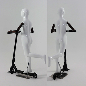 Sản Phẩm Mới Thể Thao Mannequin Scooter Chàng Trai Đứng Sợi Thủy Tinh Trẻ Em Mannequin Giả - Product Image 6