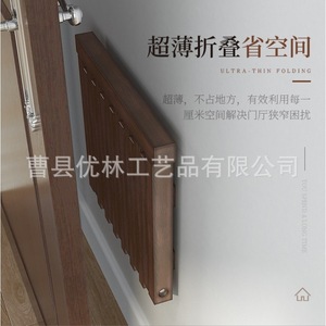 Wall Mounted <b>Folding</b> Shoe <b>Bench</b> Solid Wood Home Entryway Multifunctional Stool With Foldable Design For Adults And Elderly - Product Image 2