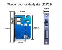 Serrure à code entièrement automatique intelligente pour les chambres à louer, antivol, empreinte digitale, carte à glissière, porte en bois, IP11, maison, appartement, hôtel