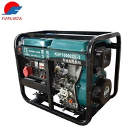 Set Generator Diesel portabel, 8KW 10kVA harga rendah 1 dan 3 fase AVR 50Hz tipe bingkai terbuka berpendingin udara