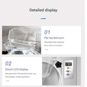 Máquina Profesional Pequeña de Sobremesa Eléctrica para Helado Duro 110/220V, Congelador de Lotes de Sobremesa para Helado Duro - Product Image 4