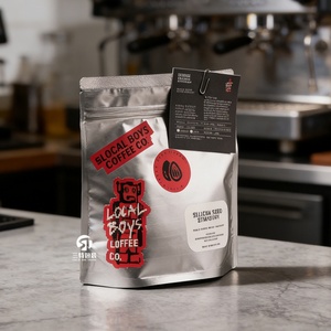 บรรจุภัณฑ์อาหาร 12 ออนซ์ แบบกำหนดเอง 250 กรัม 500 กรัม 1 กิโลกรัม ถุงฟอยล์ใส่เมล็ดกาแฟ ออกแบบพิมพ์ลาย ซิปล็อค ถุงตั้งได้ สำหรับอาหารสัตว์เลี้ยง เกรดอาหาร - Product Image 3