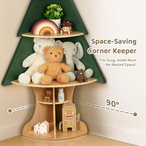 Estantería <span class=keywords><strong>de</strong></span> Madera para Niños con Forma <span class=keywords><strong>de</strong></span> Árbol, Regalo <span class=keywords><strong>de</strong></span> Navidad, Estantería para Libros Infantiles, Almacenamiento para Aula o Sala <span class=keywords><strong>de</strong></span> Juegos - Product Image 4