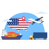 Service de logistique de fret aérien Chine-USA, livraison CIF à l'aéroport, transitaire international avec dédouanement