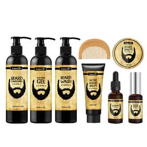 Private Label Barbershop Aftershave Balsem Set Voor Mannen Baard Verzacht Grof En Ruwe Baard