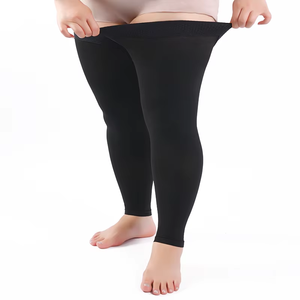 Fabriek Footless Plus Size 20-30 Mmhg Siliconen Anti Spataderen Vrouwen Dij Hoog Over Knie Compressie Kousen Sokken - Product Image 3