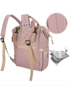 Mochila Pañalera Multifuncional Personalizada, Impermeable, Rosa, Tipo Momia, de Gran Capacidad - Product Image 4