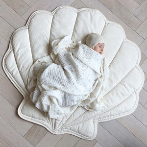 Bébé doux mousseline coton matelassé tissu rembourré coquille pépinière bébé été dormir cool <span class=keywords><strong>tapis</strong></span> bébé couche changer <span class=keywords><strong>tapis</strong></span> - Product Image 3