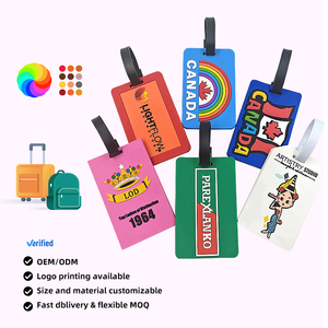 Custom 3D Personalized Logo Business Gifts Luggage <b>Tag</b> Promotional Low MOQ Wholesale PVC Rubber Travel <b>Tag</b> - Product Image 6