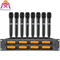 Mic Professional uhf 8 canaux microphone sans fil portable Performance sur scène