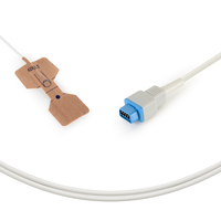 Sonde et capteur SpO2 jetables Caremed compatibles Datex Ohmeda TruSignal Adult 3900P pour usage hospitalier