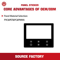 Autocollants transparents givrés personnalisés, autocollants personnalisés avec code QR pour plaque signalétique de machine 3M, utilisation industrielle