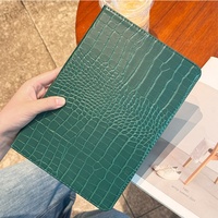 Étuis en cuir PU à motif alligator rétro pour tablette, avec fonction de réveil et de mise en veille automatique, pour iPad Mini 6 7 et iPad Air 6 2024