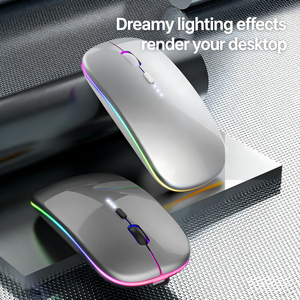 Portable Light-Weight <b>Mouse</b> Ultra-thin Rechargeable with 2.4 RGB for Laptop - Product Image 5