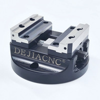 Système de serrage CNC auto-centrant de précision KHS-D200, étau à commande manuelle pour table rotative, acier 42CrMo, HRC50, précision <0,02 mm