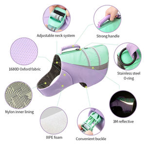 ट्रूलोवे लक्जरी डिजाइनर चिंपिल्ला कुत्ते जीवन जैकेट वाटरप्रूफ फैशन लुभावनी प्रशिक्षण कपड़े कोट पारदर्शी शैली - Product Image 2