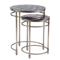 Table de chevet en métal avec Base en acier brillant, plateau en verre moderne pour chambre à coucher, personnalisé pour hôtel, offre spéciale